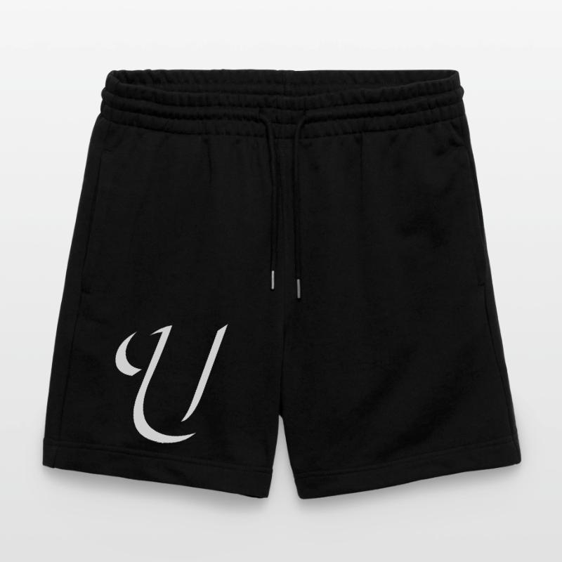 Elegant Letter U pattern with dynamic shape Stanley/Stella Trainer Unisex Organic Jogging Shorts