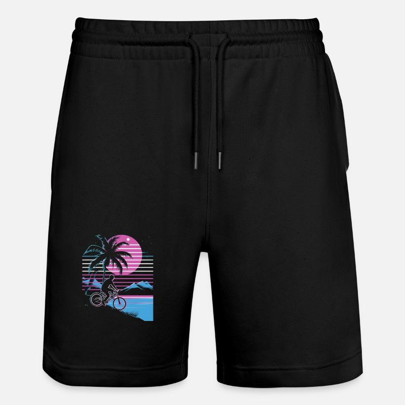 VTT Synthwave - Short de jogging bio TRAINER Stanley/Stella unisexe - noir
