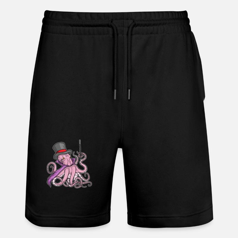 Baguette de sorcier pieuvre - Short de jogging bio TRAINER Stanley/Stella unisexe - noir