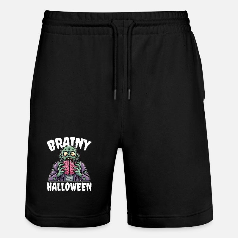 BRAINY HALLOWEEN - ZOMBIE HALLOWEEN - Short de jogging bio TRAINER Stanley/Stella unisexe - noir