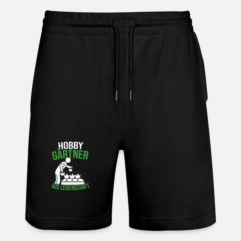 Jardinier Jardinier amateur passionné - Short de jogging bio TRAINER Stanley/Stella unisexe - noir
