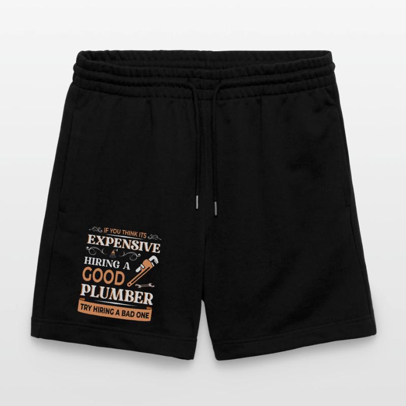 Heating Engineer Heating Construction Plumber Plumber Stanley/Stella Trainer Unisex Organic Jogging Shorts