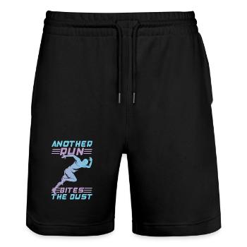 Courir une autre course mord le marathon Cadeau - Short de jogging bio TRAINER Stanley/Stella unisexe - noir - Devant - Nik (191cm) & Marisol (170cm)