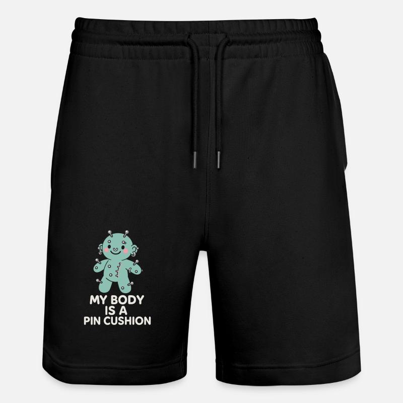 Piercing Addict Body Mod Enthusiast - Short de jogging bio TRAINER Stanley/Stella unisexe - noir