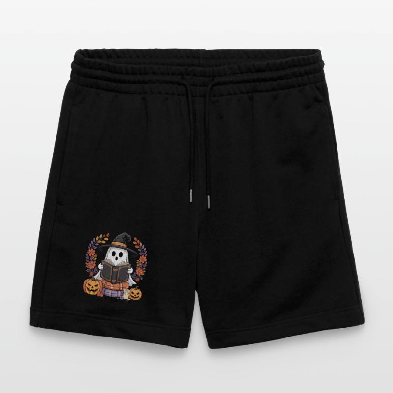 Witch Pumpkin Ghost Reader Design Stanley/Stella Trainer Unisex Organic Jogging Shorts
