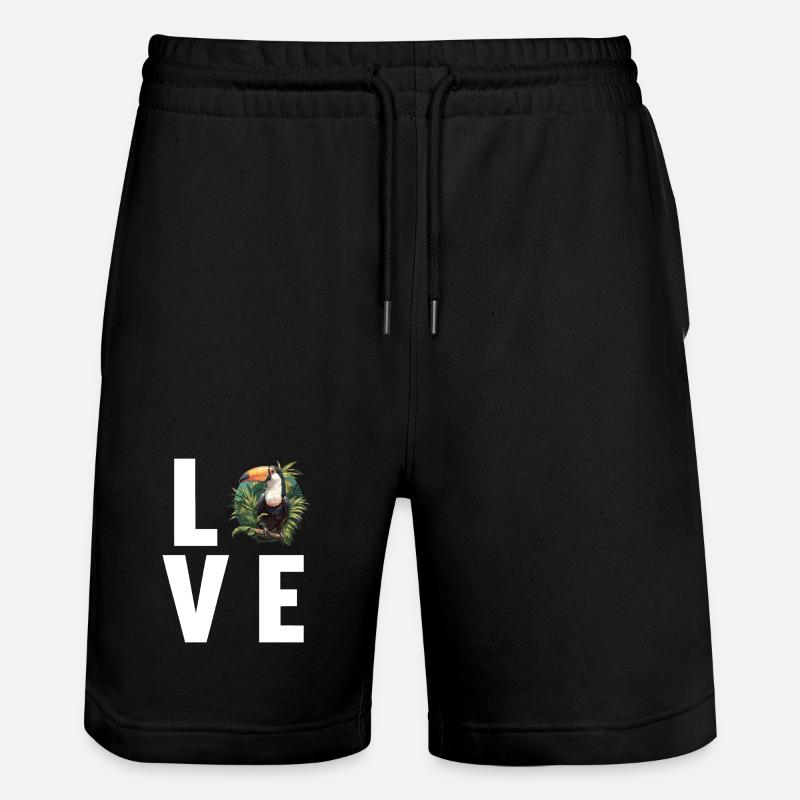 Tukane Tukan - Stanley/Stella Unisex Bio Joggingshorts Trainer - Schwarz