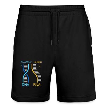 Biology Teacher Biologist Microbiology Biologist - Stanley/Stella Trainer Unisex Organic Jogging Shorts - black - Front - Nik (191cm) & Marisol (170cm)