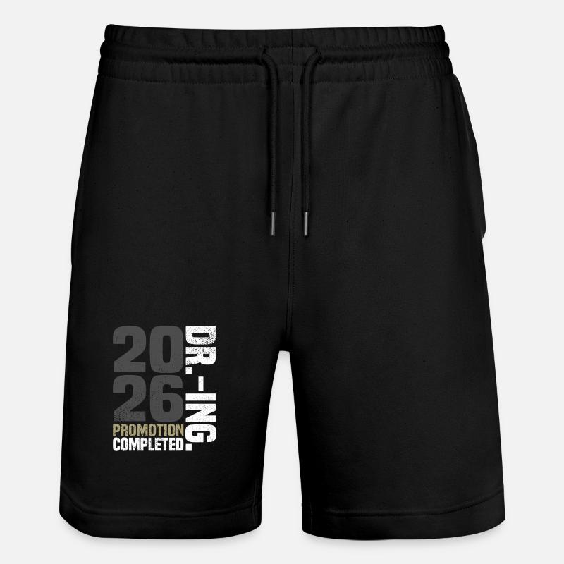Dr. Ing. Promotion terminée - Short de jogging bio TRAINER Stanley/Stella unisexe - noir