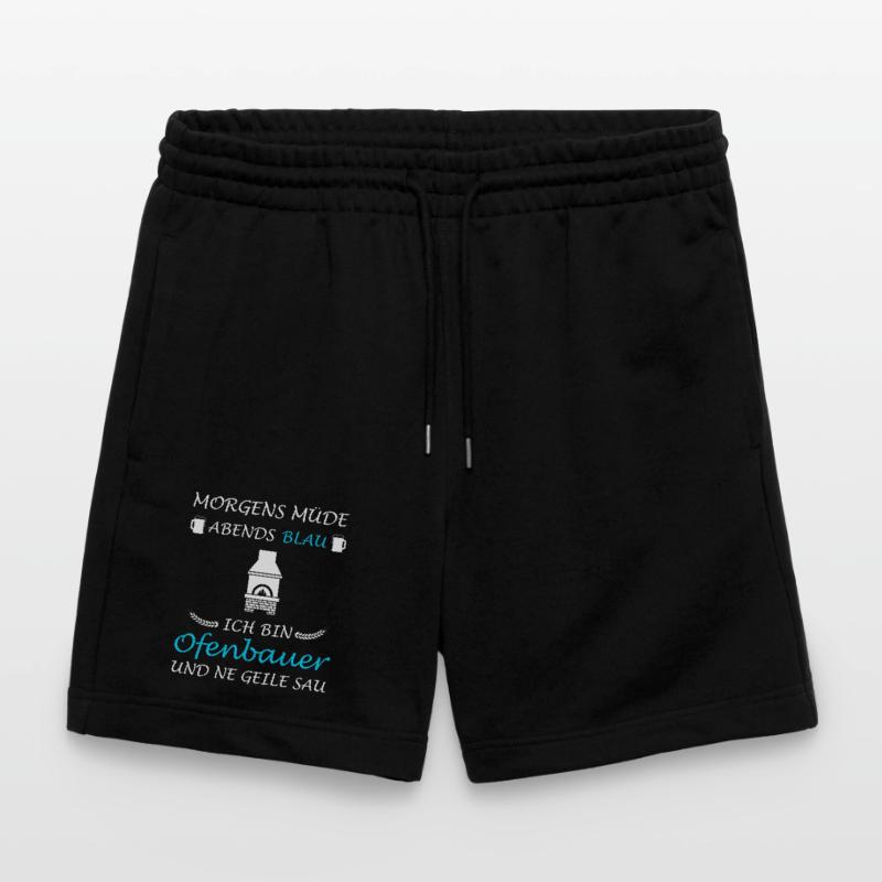 Constructeur de poêles Poêle de construction Poêle de construction Constructeur de cheminées Short de jogging bio TRAINER Stanley/Stella unisexe