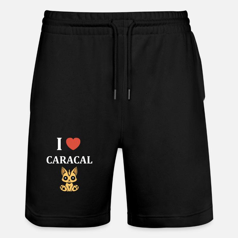 J’aime le Caracal - Short de jogging bio TRAINER Stanley/Stella unisexe - noir