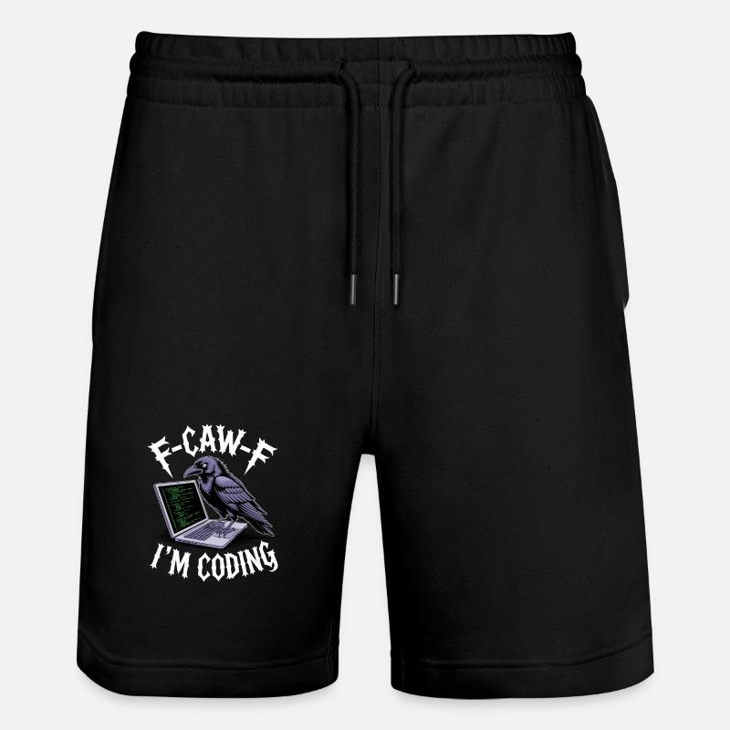 F-Caw-F I'm Coding - Stanley/Stella Trainer Unisex Organic Jogging Shorts - black