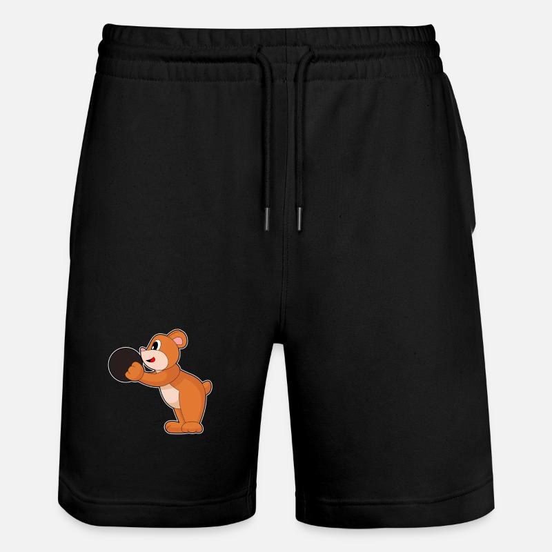 Bear Bowling Boule de bowling - Short de jogging bio TRAINER Stanley/Stella unisexe - noir