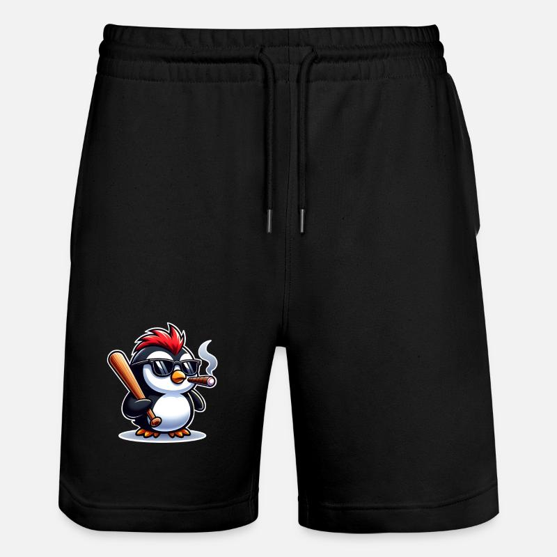 Pingouin - Short de jogging bio TRAINER Stanley/Stella unisexe - noir