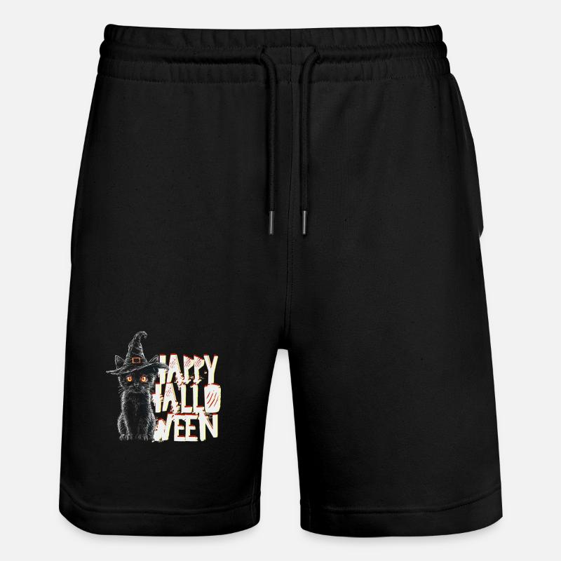 Joyeux chat d’Halloween - Short de jogging bio TRAINER Stanley/Stella unisexe - noir