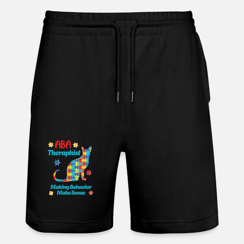 L’équipe de l’autisme : Forts ensemble - Short de jogging bio TRAINER Stanley/Stella unisexe - noir