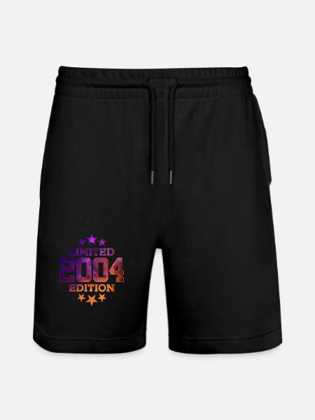 LIMITED EDITION 2004 22ND BIRTHDAY - Stanley/Stella Trainer Unisex Organic Jogging Shorts - black