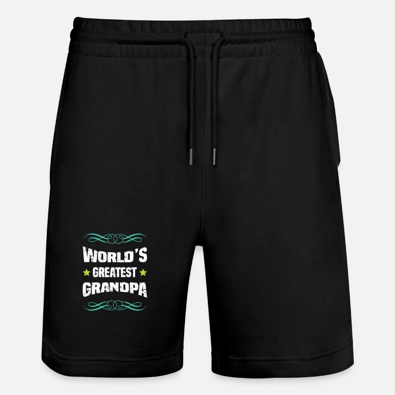 Le plus grand grand-père du monde - Short de jogging bio TRAINER Stanley/Stella unisexe - noir
