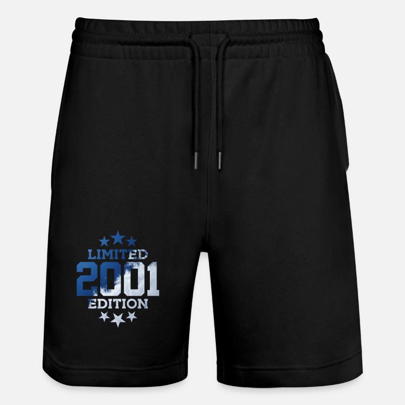 ÉDITION LIMITÉE 2001 25E ANNIVERSAIRE - Short de jogging bio TRAINER Stanley/Stella unisexe - noir