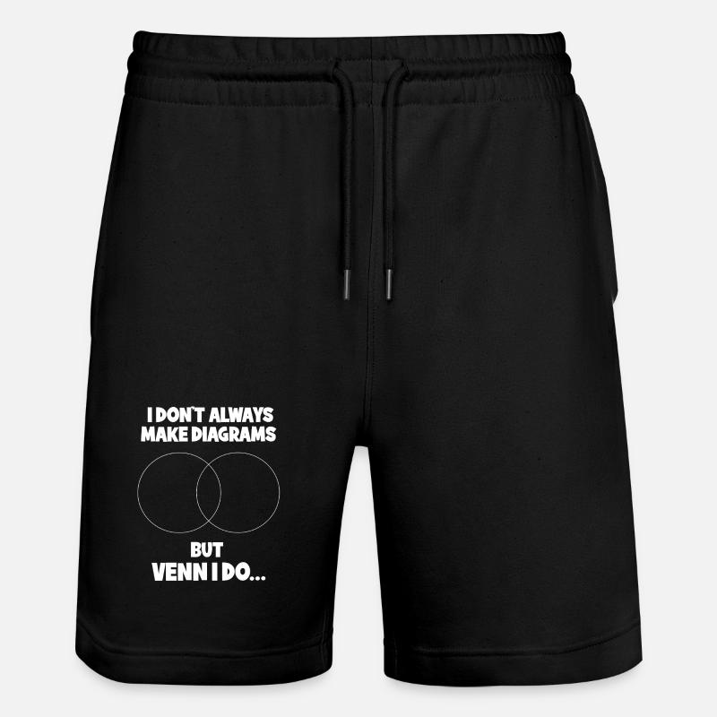 Math Math Math Teacher Mathematician - Stanley/Stella Trainer Unisex Organic Jogging Shorts - black