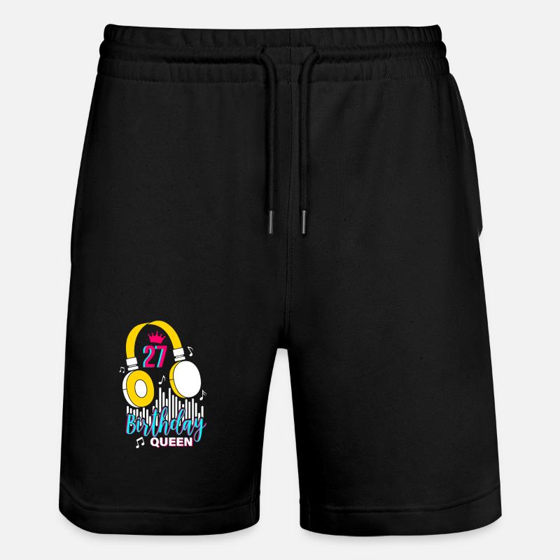 Anniversaire Reine 27e anniversaire - Short de jogging bio TRAINER Stanley/Stella unisexe - noir