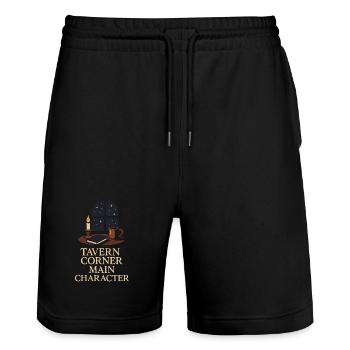 Booktok Fantasy Bookish Humor Gift for - Stanley/Stella Trainer Unisex Organic Jogging Shorts - black - Front - Nik (191cm) & Marisol (170cm)