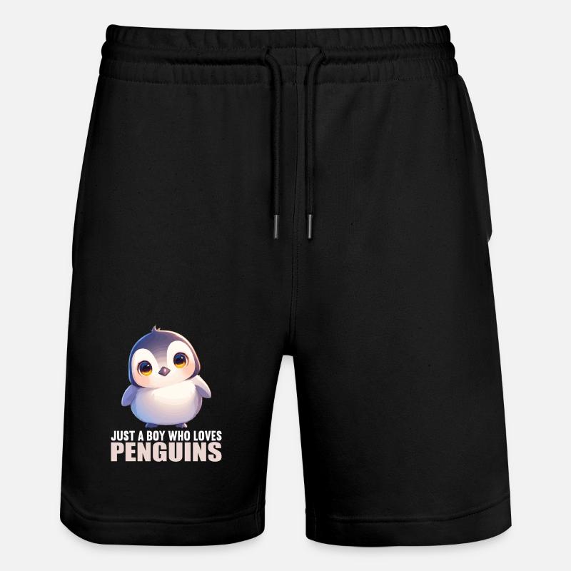 Pingouins Pingouin - Short de jogging bio TRAINER Stanley/Stella unisexe - noir