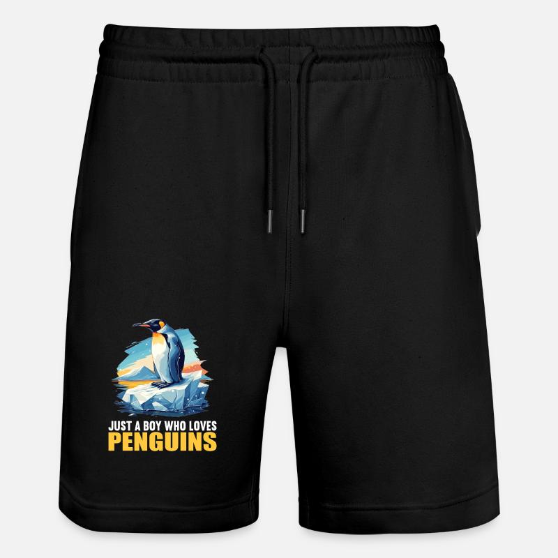 Pingouins Pingouin - Short de jogging bio TRAINER Stanley/Stella unisexe - noir