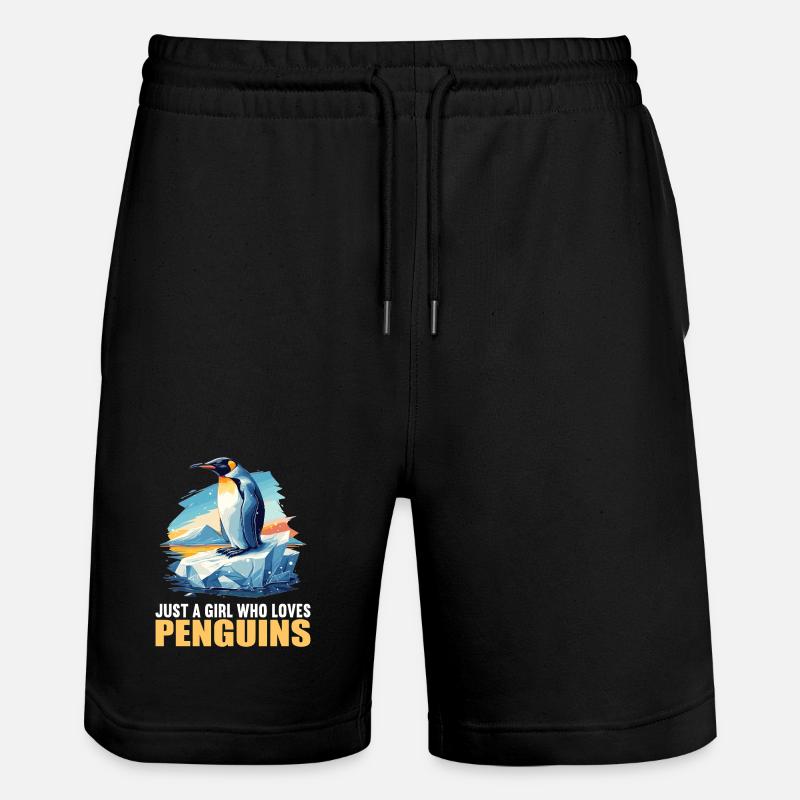 Pingouins Pingouin - Short de jogging bio TRAINER Stanley/Stella unisexe - noir