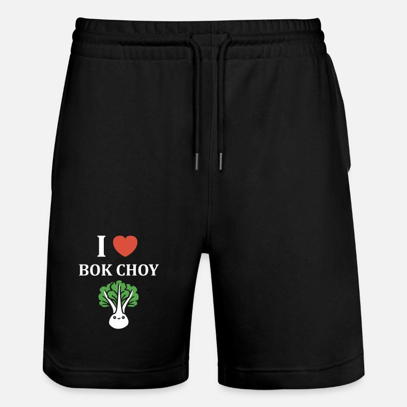 J'aime Bok Choy Tee Vert - Short de jogging bio TRAINER Stanley/Stella unisexe - noir