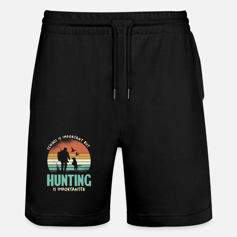 La caccia è importante - Pantaloncini da jogger ecologici unisex Trainer di Stanley/Stella - nero