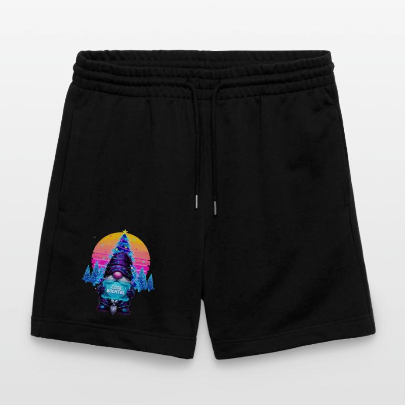 Cyberpunk Code Gnome - Synthwave Noël Nerd Short de jogging bio TRAINER Stanley/Stella unisexe