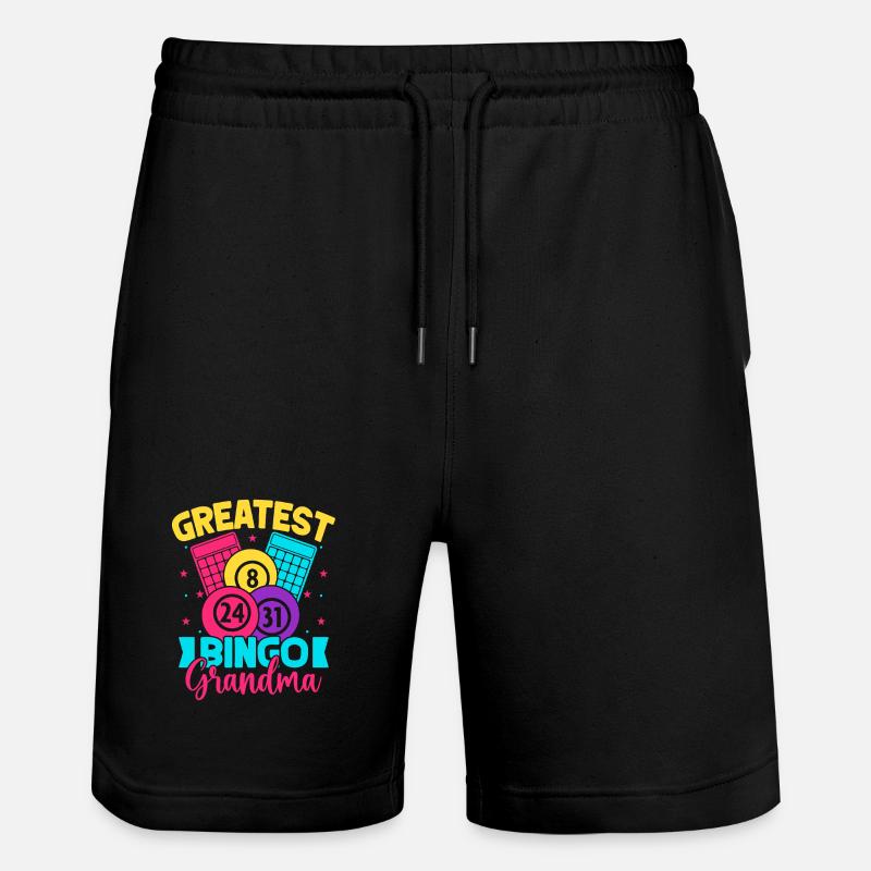 Jeu de bingo Greatest Grandma Bingo - Short de jogging bio TRAINER Stanley/Stella unisexe - noir