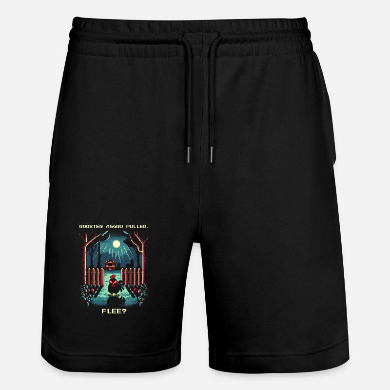 Aggro Tiré | Activer le vol ? - Short de jogging bio TRAINER Stanley/Stella unisexe - noir