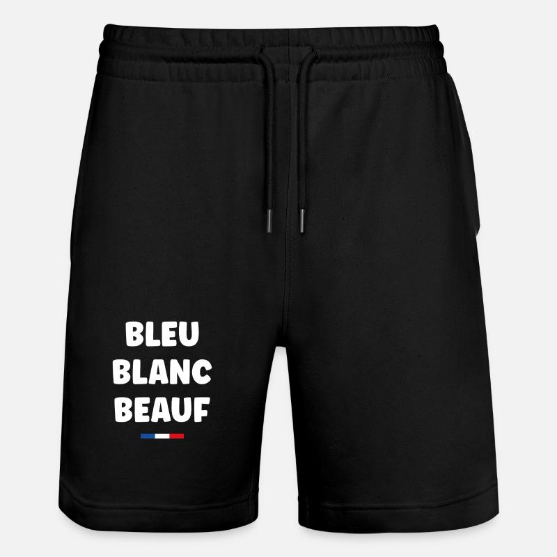beauf - Stanley/Stella Unisex Bio Joggingshorts Trainer  - Schwarz