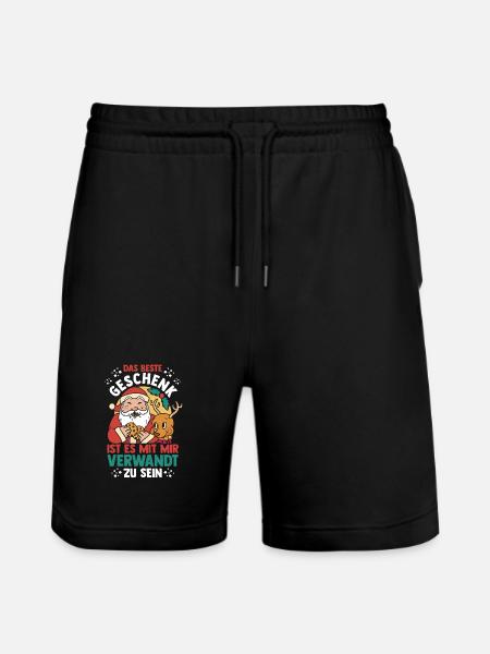 Weihnachtsmann Weihnachtszeit Weihnachts - Stanley/Stella Unisex Bio Joggingshorts Trainer  - Schwarz