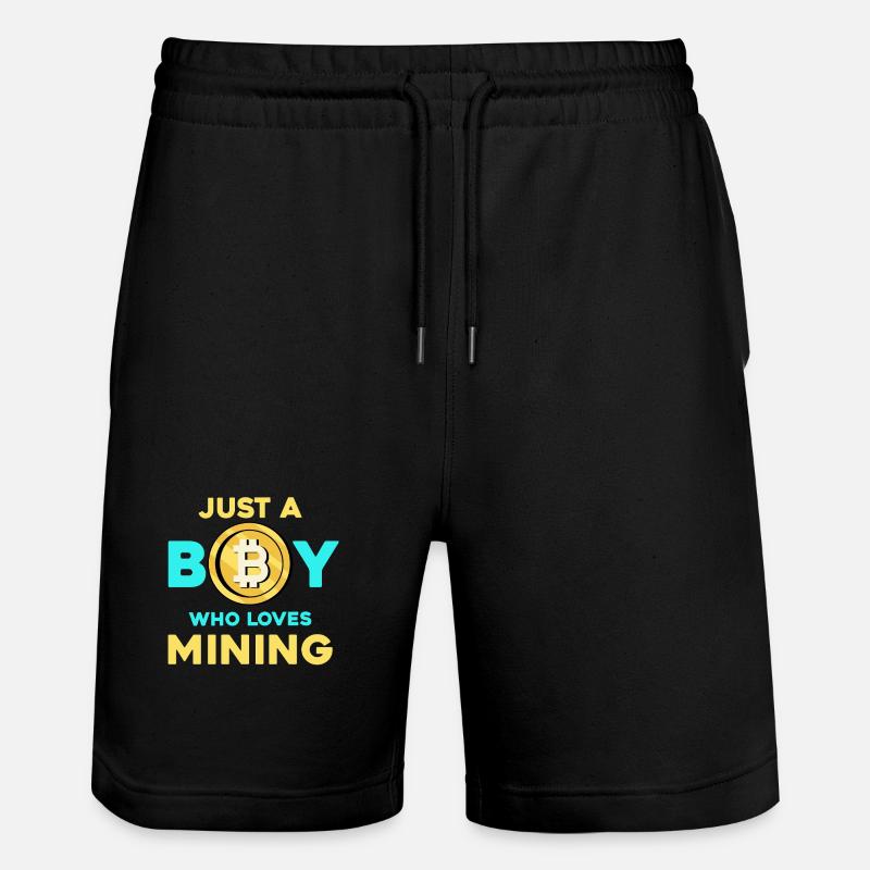 Crypto Mining Boy – Bitcoin Passion - Short de jogging bio TRAINER Stanley/Stella unisexe - noir