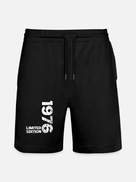 1976 Födelsedag Födelsedag 1976 Födelsedagspresent - Ekologiska joggingshorts Trainer unisex från Stanley/Stella - svart