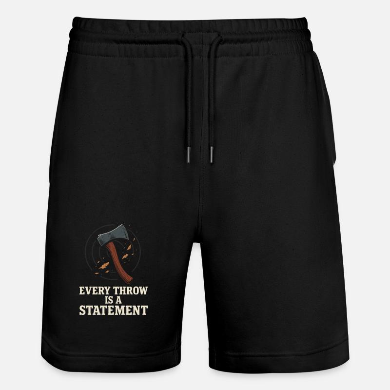 Frauen Axtwerfen Geschenk I Steckäxte - Stanley/Stella Unisex Bio Joggingshorts Trainer  - Schwarz