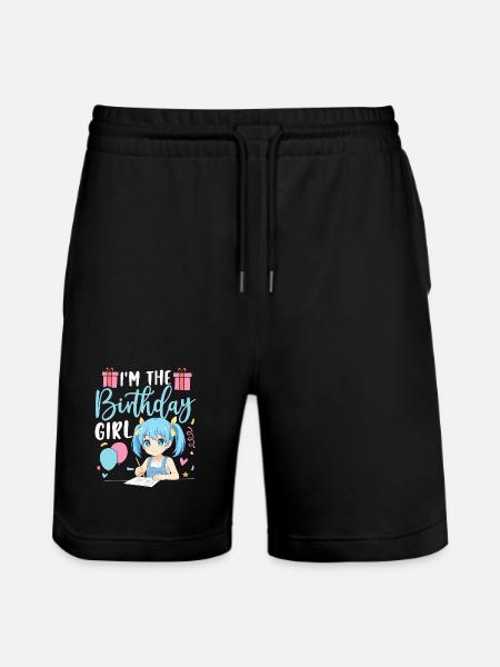 Je suis la fille d’anniversaire - Short de jogging bio TRAINER Stanley/Stella unisexe - noir