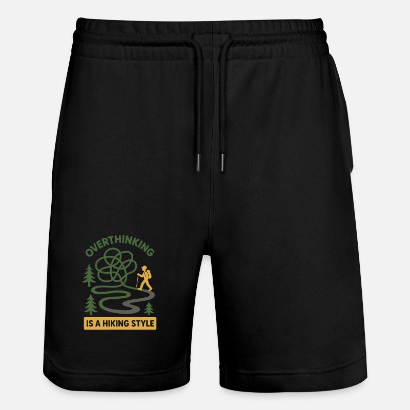 Forest Walk Overthinker Mental Reset - Stanley/Stella Unisex Bio Joggingshorts Trainer  - Schwarz