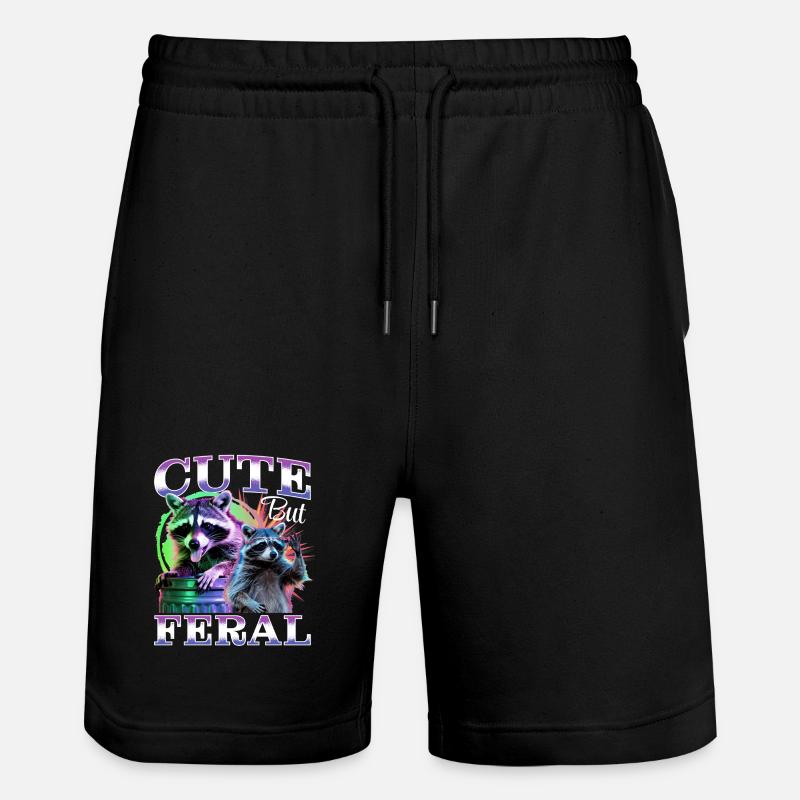 Drôle de raton laveur - Short de jogging bio TRAINER Stanley/Stella unisexe - noir