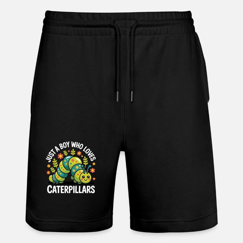 Raupe Junge Geschenk - Stanley/Stella Unisex Bio Joggingshorts Trainer  - Schwarz
