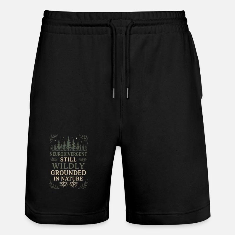 Neurodivergenter Introvertierter - Stanley/Stella Unisex Bio Joggingshorts Trainer  - Schwarz