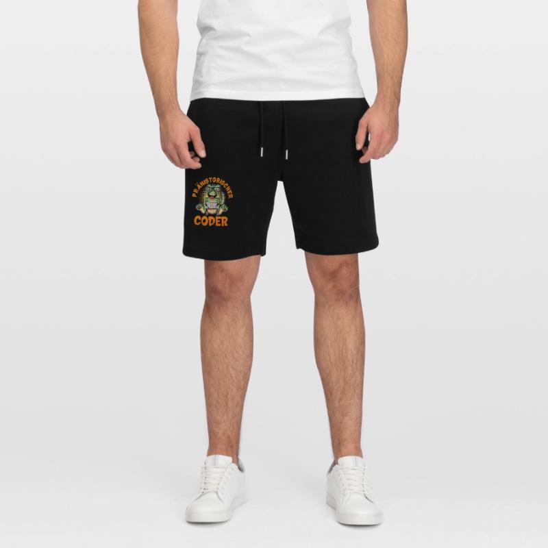 Coding PREHISTORIC CODER Fun Stanley/Stella Trainer Unisex Organic Jogging Shorts