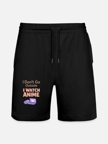 Anime-hausmensch Kuscheliger Weeb - Stanley/Stella Unisex Bio Joggingshorts Trainer - Schwarz