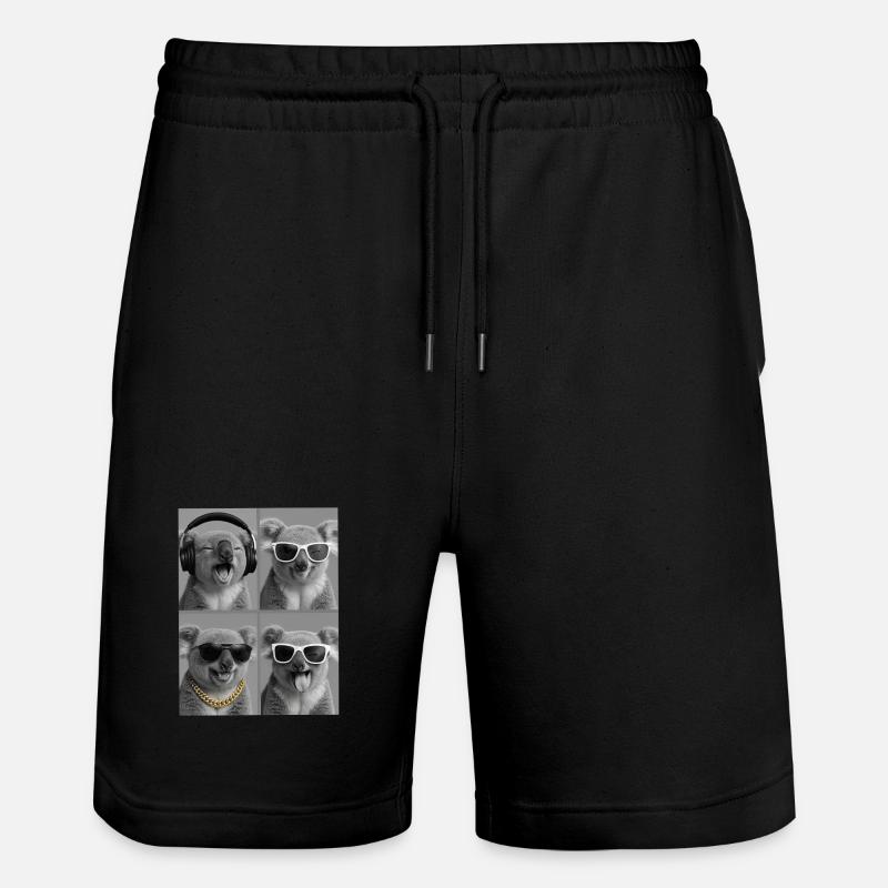 Koala - Short de jogging bio TRAINER Stanley/Stella unisexe - noir