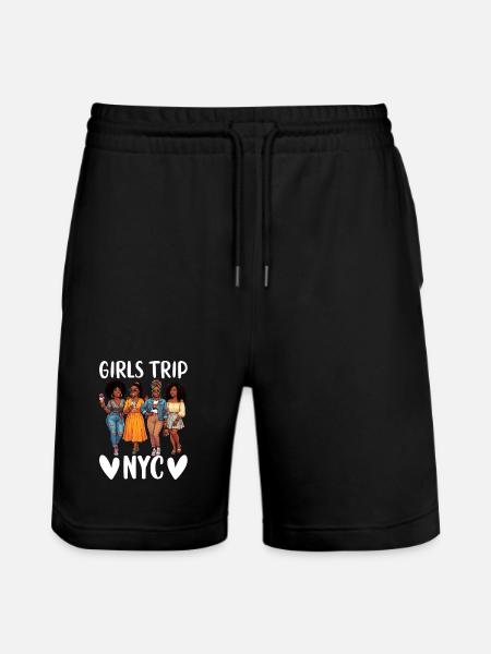NYC Girls Trip - Stanley/Stella Trainer Unisex Organic Jogging Shorts - black