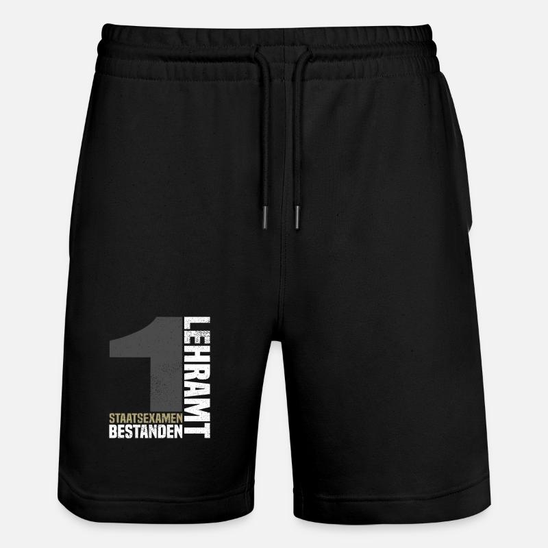 1st State Examination in Teaching - Stanley/Stella Trainer Unisex Organic Jogging Shorts - black