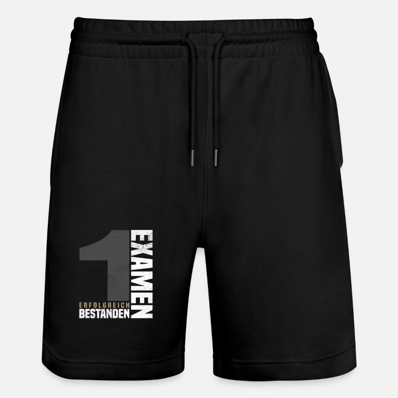 Félicitations pour le premier examen - Short de jogging bio TRAINER Stanley/Stella unisexe - noir