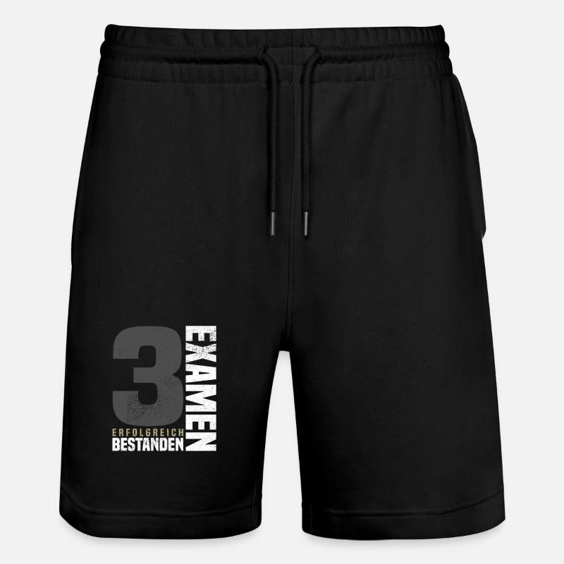 3. Félicitations à l’examen - Short de jogging bio TRAINER Stanley/Stella unisexe - noir